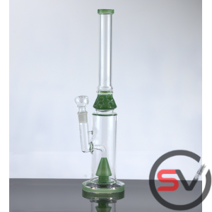 MUSHROOM WATER PIPE WITH COLORED ICE PINCH 16inch